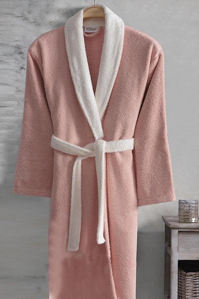 Altınbaşak Polly Pink Puff - Γυναικείο μπουρνούζι από 100% βαμβάκι