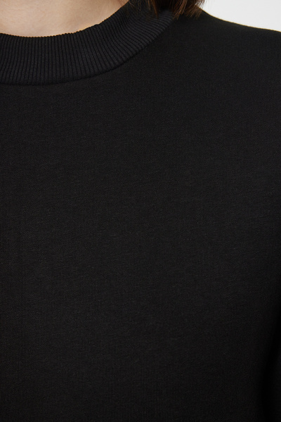 Trendyol Collection Comfortable Molded Black Knitted SWeatshirt - TWOAW20sw0584