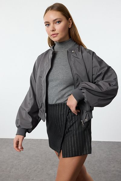 Trendyol Collection Tkaná černá třpytivá sukně k šortkám - Twoaw25sr00023