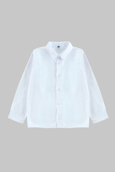 TRENDYOLKIDS Fehér fiú hosszú ing TKDAW25GO00008