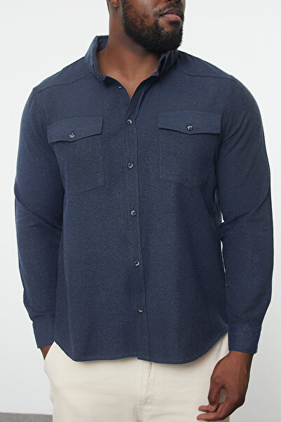 Trendyol Collection Flannel Winter Lumberjack Jacket - Regular Fit, Pockets, Plus Size Tmnaw25Ax00007