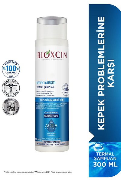 Bioxcin Aqua Thermal 300ml Sampon - Anti-mancarime si matretii, 2 buc