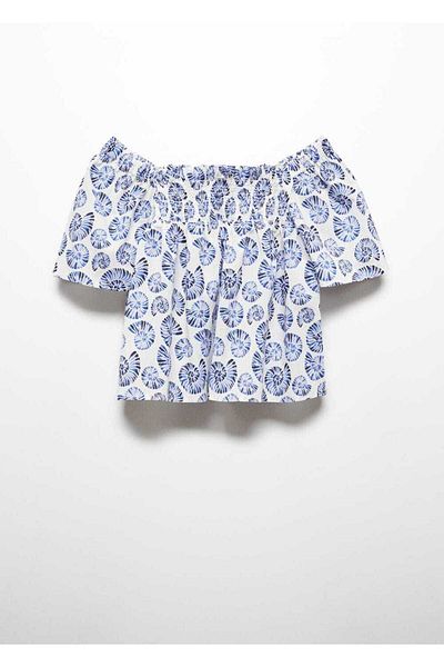 MANGO Kids Tricou Albastru Pentru Copii