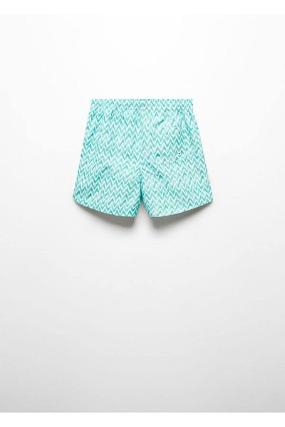 MANGO Kids Costum de baie turcoaz pentru copii