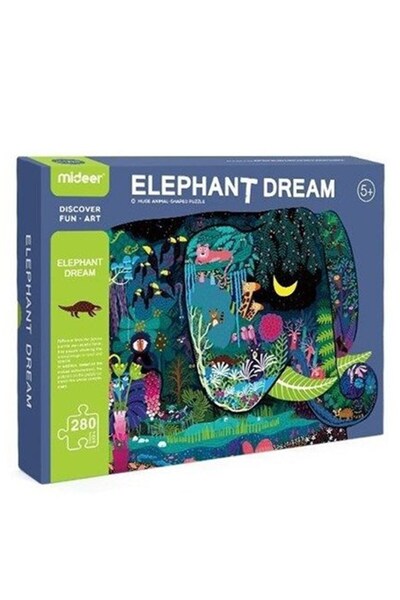 Mideer Large Anımal-shaped Puzzle Elephant Dream