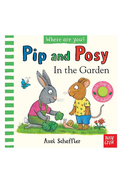 Nosy Crow بيب آند بوسي إن ذا جاردن فيلت فلاب المرح للأطفال