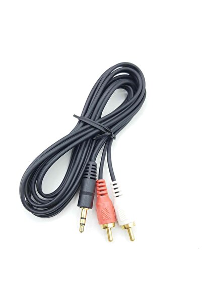 Genel Markalar Adipa Tk2 1.5 Metre 3.5mm Erkek Jack AV 2 RCA Erkek Uzatma Kab...
