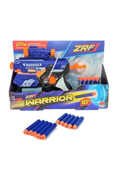 Warrior Sponge Projectile Pistol 27 Meter Shot 10 Bullet Nerf