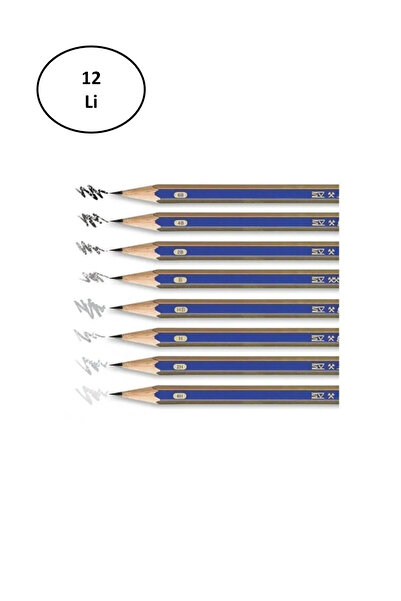 Faber Castell فابر كاستل جولد فابر 1221 قلم رصاص متدرج 5b صندوق 12 قطعة (5165...