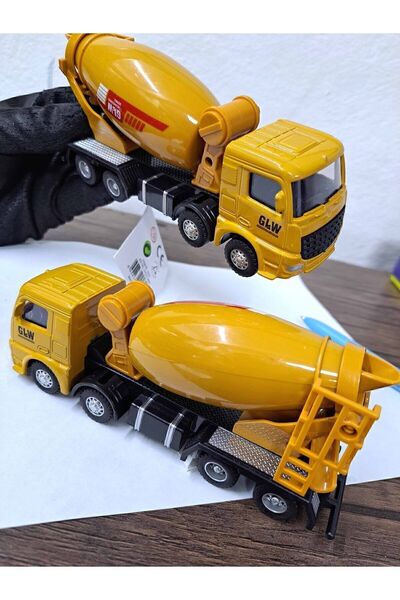 Hepsilazım Oyuncak Mikser Araç Çimento Kamyonu Metal Kafa 8 tekerli Araba 16x...