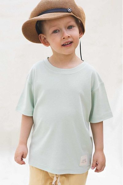 Little Gusto Bamboo Oversize Kids T-Shirt Green