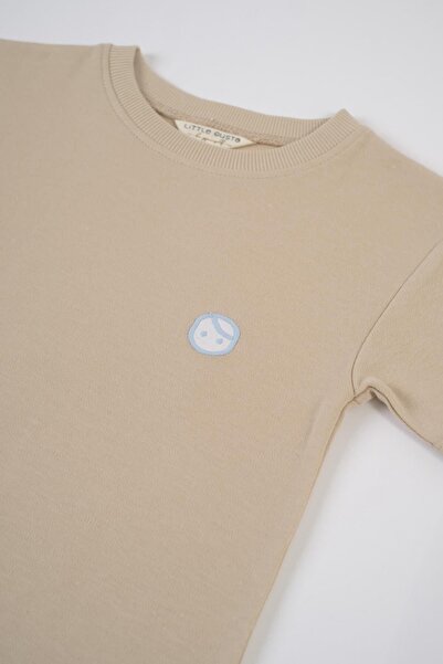 Little Gusto Bamboo Kids T-Shirt Beige