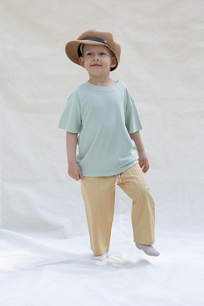 Little Gusto Children's Pants Yellow Organic Cotton