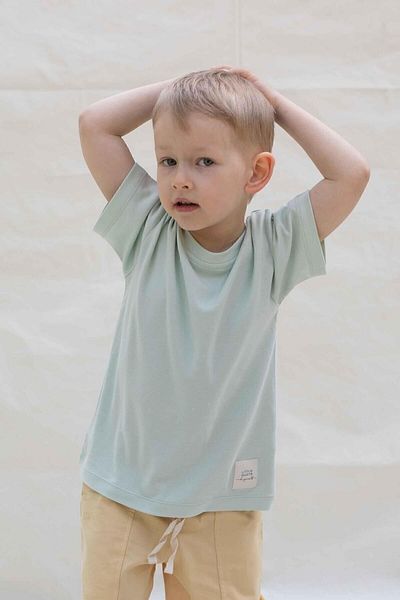Little Gusto Bamboo Oversize Kids T-Shirt Green