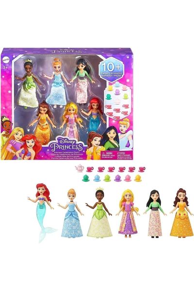 DİSNEY PRİNCESS Hlw91 Disney Prenses Bebekleri 6'lı Set
