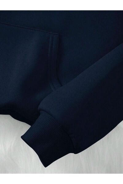 AFROGİYİM Унісекс худі з принтом з природним пейзажем великого розміру