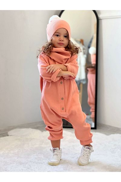 bohemiankids Σετ Ολόσωμη φόρμα με γιακά μπερέ Νέον Φόρμα