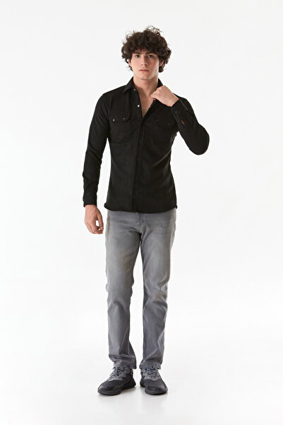 Fulla Moda Πουκάμισο με διπλή τσέπη με κούμπωμα