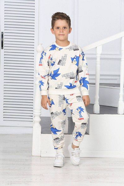 ÖRZİKİDS digital printed rib men's suit