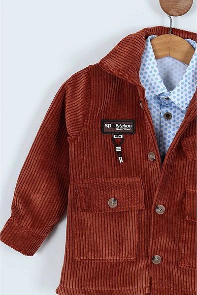 Ege Bebek BOY'S CLASSIC WITH VELVET JACKET, JEANS, PANT, SHIRT, HEMDEN Suit 1-8 YEARS