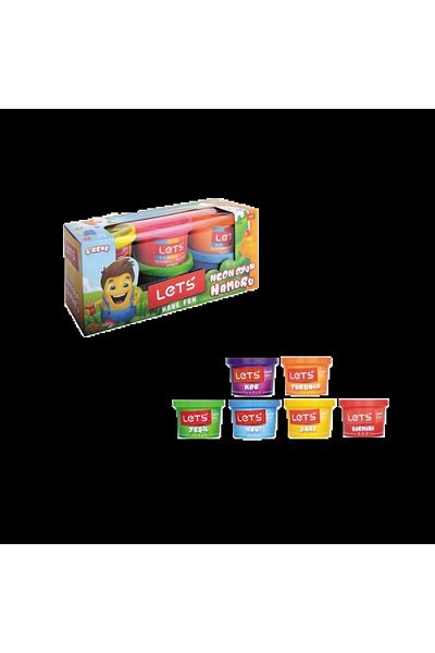 Lets Play Dough Highlighter 600 Gr 6 Colors L8346