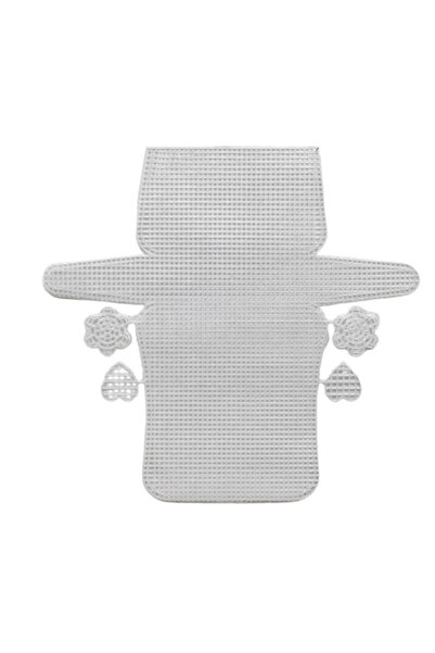 EleganTShoP Διαφανής πλαστική τσάντα από καμβά