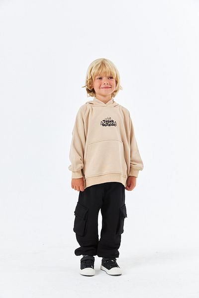 Serbend Serbend Kids Sweatshirt - Off Shoulder, Printed, Boy's Hoodie