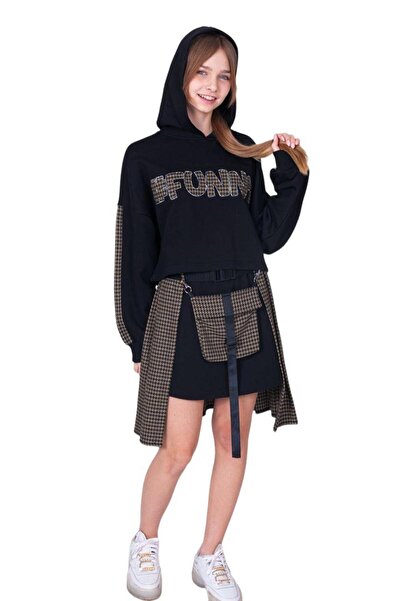 Marions Girl's 3-Piece Set with Sweatshirt, Skirt and Skirt Accessories