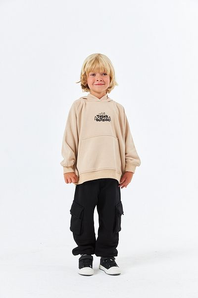 Serbend Serbend Kids Sweatshirt - Off Shoulder, Printed, Boy's Hoodie