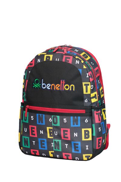 United Colors of Benetton Rucsac unisex pentru copii - Imprimat cu litere