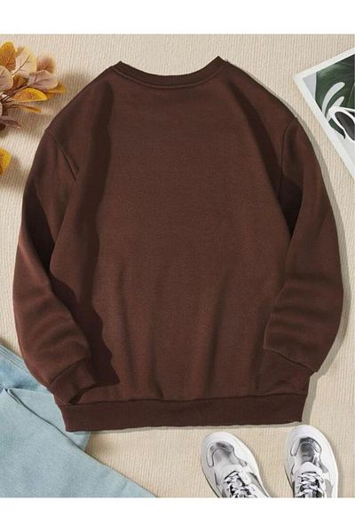 AFROGİYİM Übergroßes Damen-Sweatshirt mit Paris-Print