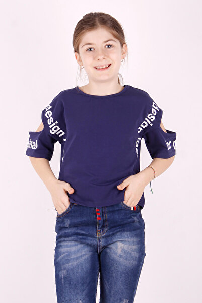 Toontoy Дівчинка - Футболка з деталями на рукавах