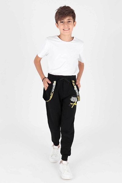 AHENGİM Φούτερ για αγόρια - Words Printed, Elastic Skinny Leg, Ak2104