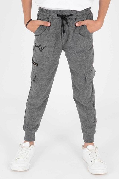AHENGİM Pantaloni de trening pentru baieti - Fermoar PSV, manșete, Ak2087
