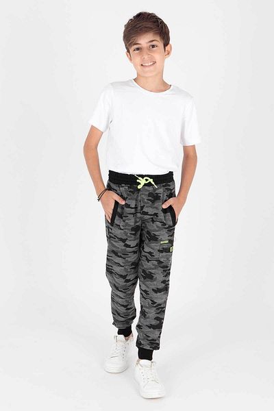 AHENGİM Παντελόνι αγοριού CamouflageE - 07 PrintEd, Elastic Skinny leg, Ak2132