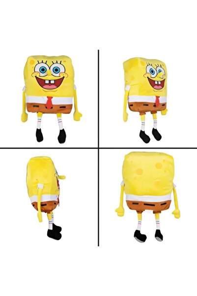 e-life shop İthal Kumaş Renkli 3 Boyutlu Sünger Bob Figür Peluş Oyuncak Çeşitleri Uyku & Oyun Arkadaşı 50 cm.