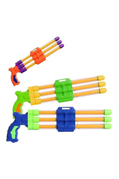 e-life Yaz Eğlencesi 3 Başlı Su Pompası Su Tabancası Havuz Sahil Deniz Plaj O...