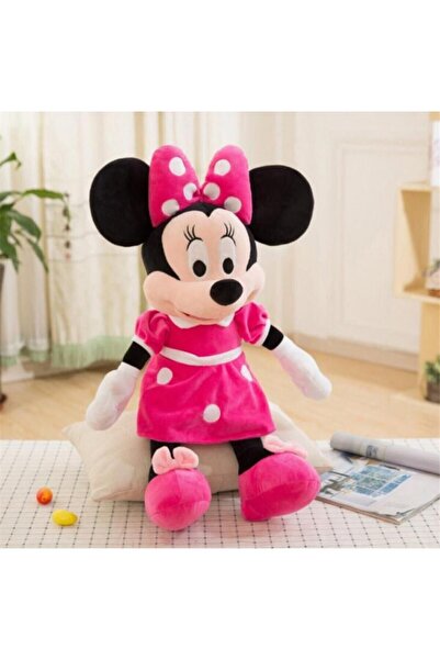 e-life shop Miki Fare Mickey Mouse Minnie Mouse Figür Peluş Oyuncak Uyku & Oyun Arkadaşı Orta Boy 36 Cm.