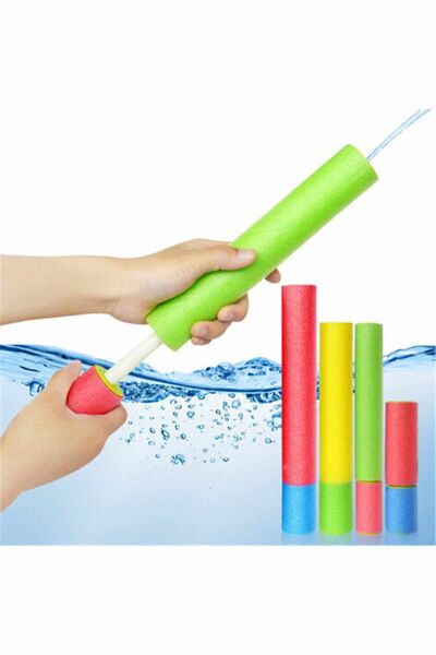 e-life shop 2 Adet Water Shoot Çek Fırlat Sünger Su Tabancası Su Pompası Havu...