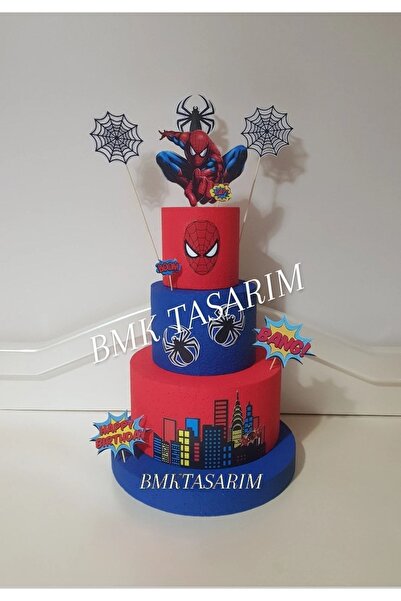 bmk tasarım Örümcek Adam Maket Pasta