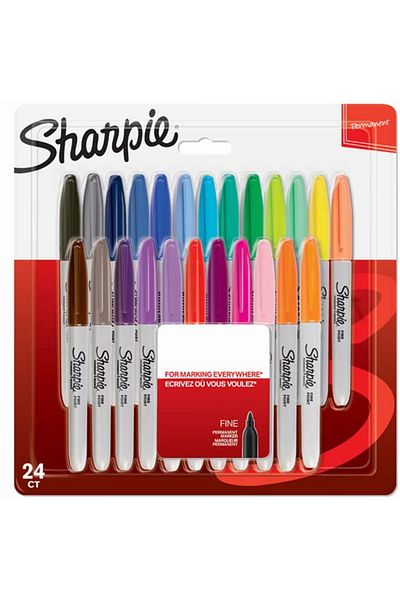 Sharpie 24-Piece Marker Permanent Fine Mixed Color Set -2065405