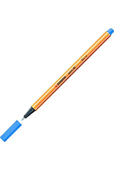Stabilo Felt Tip Thin Pen (10 Pieces) 88 Point 0.4 Mm Dark Blue 88/32