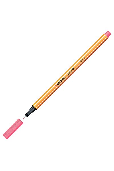 Stabilo 0.4 mm Pink Felt Tip Fine Pen - 88 Point 88/29-10-Pkt
