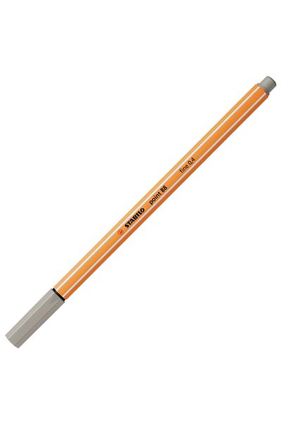 Stabilo 0.4 mm Warm Gray 88 Point Felt Tip Thin Pen - 88/93-10-Pkt