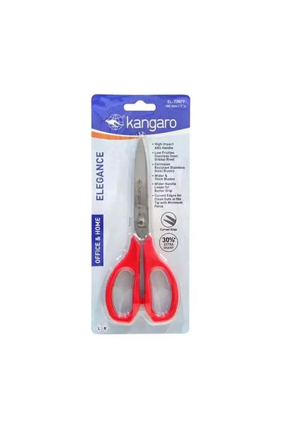 Kangaro 185 Mm Red Scissors Elegance - El-73n