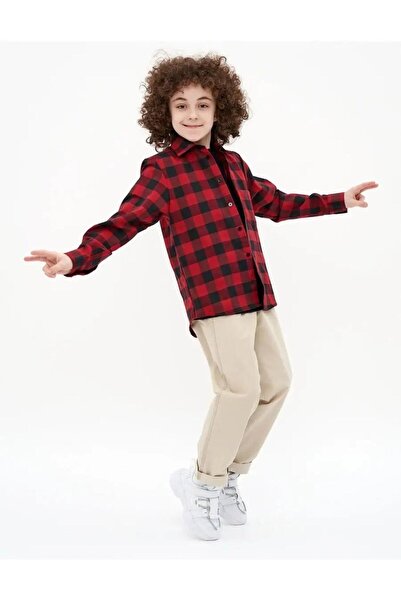 HN HNT TEKSTİL Boy's Lumberjack Shirt