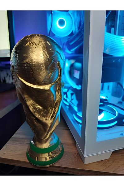 FigürDizayn DEV BOY Fifa Worldcup Fifa Dünya Kupası Altın Boyutunda 25 Cm