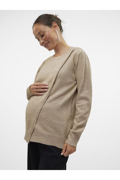 Mama Licious Gestricktes Oberteil Umstands-Strickpullover