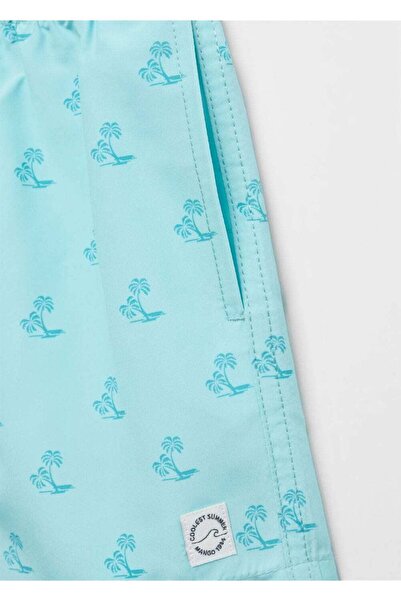 MANGO Kids Μαγιό με στάμπα παλάμης