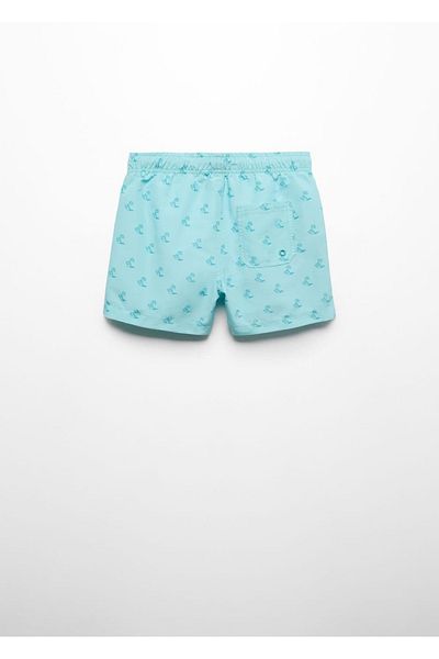 MANGO Kids Costum de baie albastru pentru copii